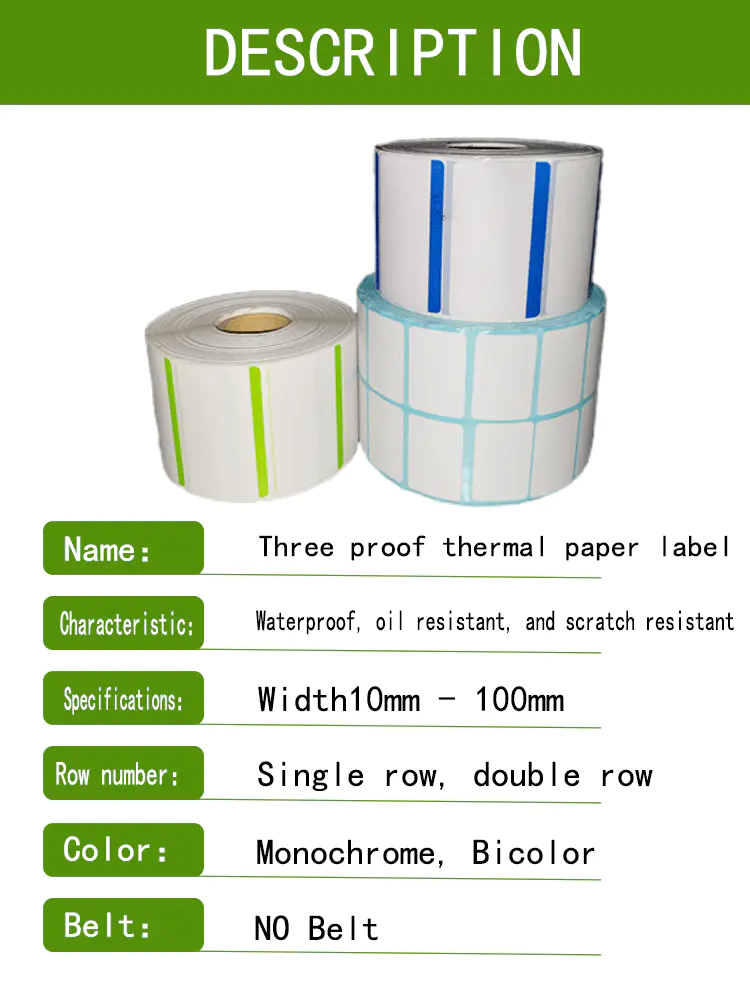 Three Proof Thermal Sensitive Adhesive
